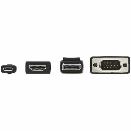 Eaton Tripp Lite Series 4-Port Presentation Adapter, 4K 60 Hz (4:4:4) HDMI, DP, USB-C and 1080p VGA to HDMI, Built-In Cables, TAA