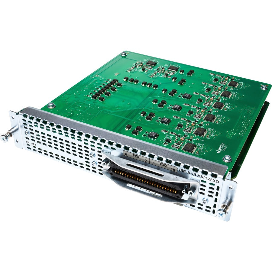 Cisco Single - Wide High Density Analog Voice Service Module with 8 FXS and 12 FXO
