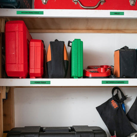 9MM BLACK TEXT ON GREEN