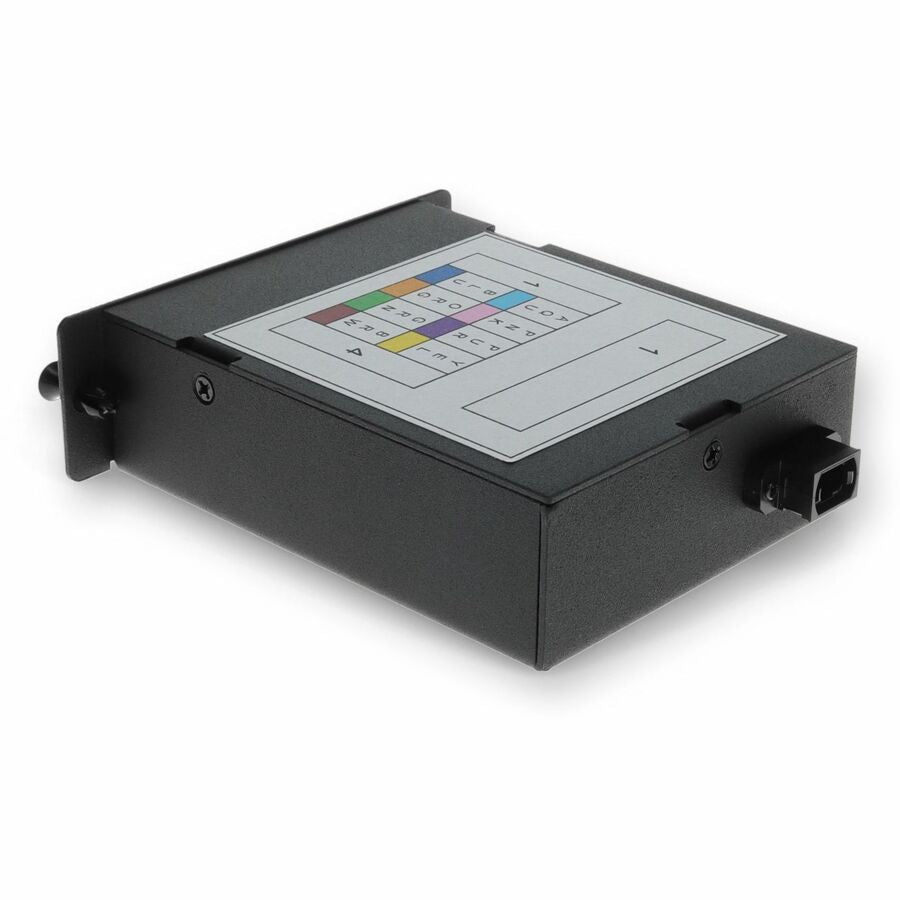 AddOn 4-Bay Cassette 12-Fiber MPO In, 4 LC Duplex Out, Multi-mode Duplex OM4