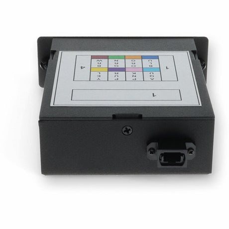 AddOn 4-Bay Cassette 12-Fiber MPO In, 4 LC Duplex Out, Multi-mode Duplex OM4