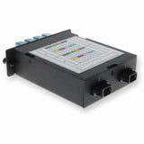 AddOn 4-Bay Cassette 2x 12-Fiber MPO In, 8 LC Duplex Out, Single-mode Duplex OS2