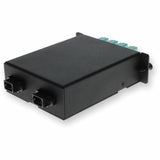AddOn 4-Bay Cassette 2x 12-Fiber MPO In, 8 LC Duplex Out, Multi-mode Duplex OM4