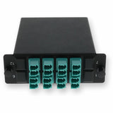AddOn 4-Bay Cassette 2x 12-Fiber MPO In, 8 LC Duplex Out, Multi-mode Duplex OM4