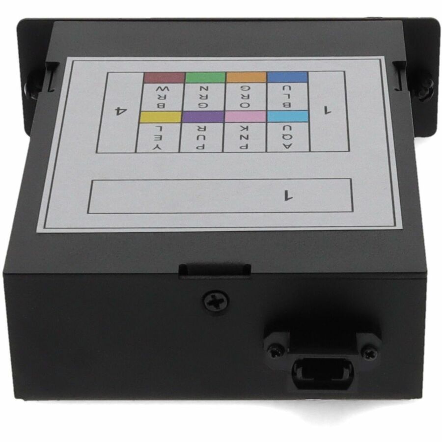 AddOn 4-Bay Cassette 12-Fiber MPO In, 4 LC Duplex Out, Single-mode Duplex OS2