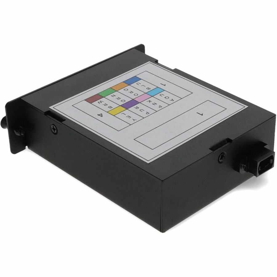 AddOn 4-Bay Cassette 12-Fiber MPO In, 4 LC Duplex Out, Single-mode Duplex OS2