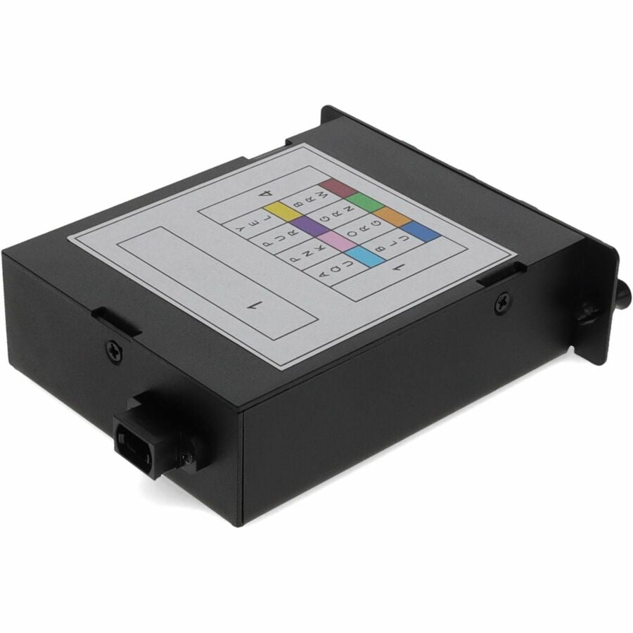 AddOn 4-Bay Cassette 12-Fiber MPO In, 4 LC Duplex Out, Single-mode Duplex OS2