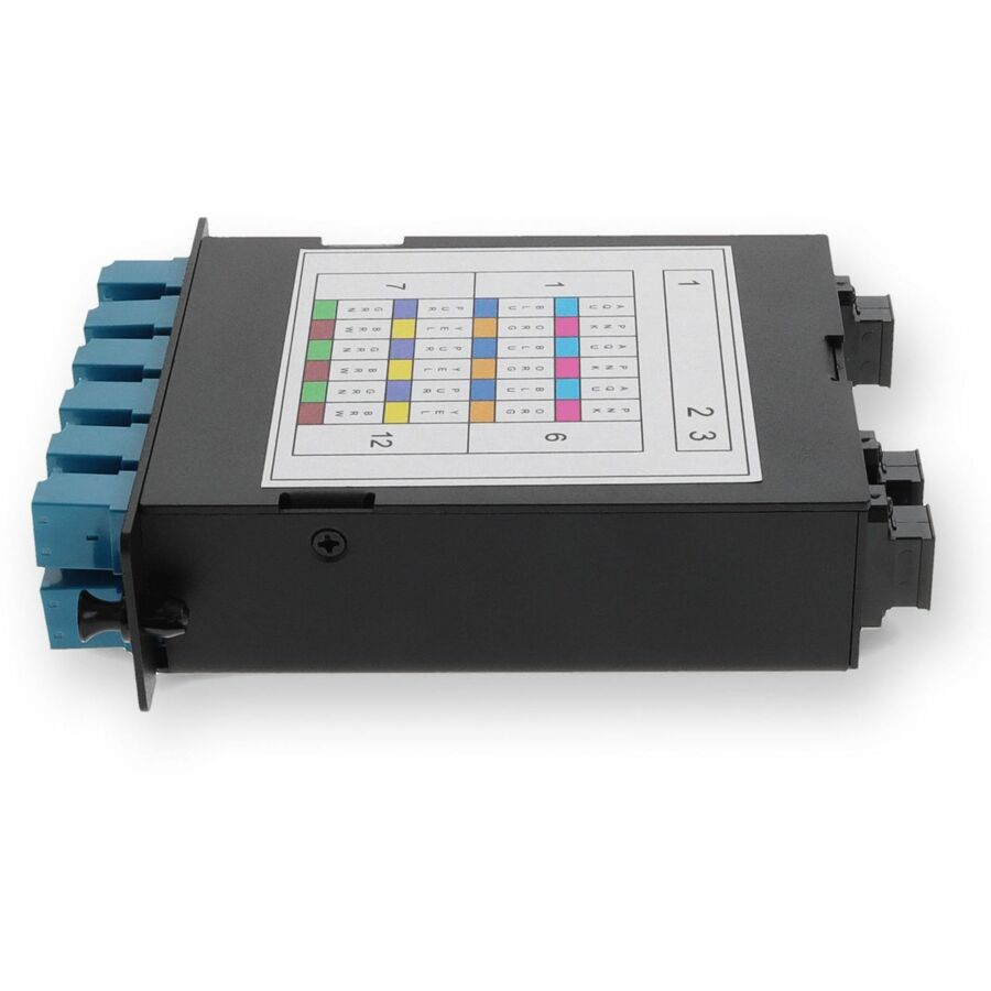 AddOn 4-Bay Cassette 3x 12-Fiber MPO In, 12 LC Duplex Out, Single-mode Duplex OS2
