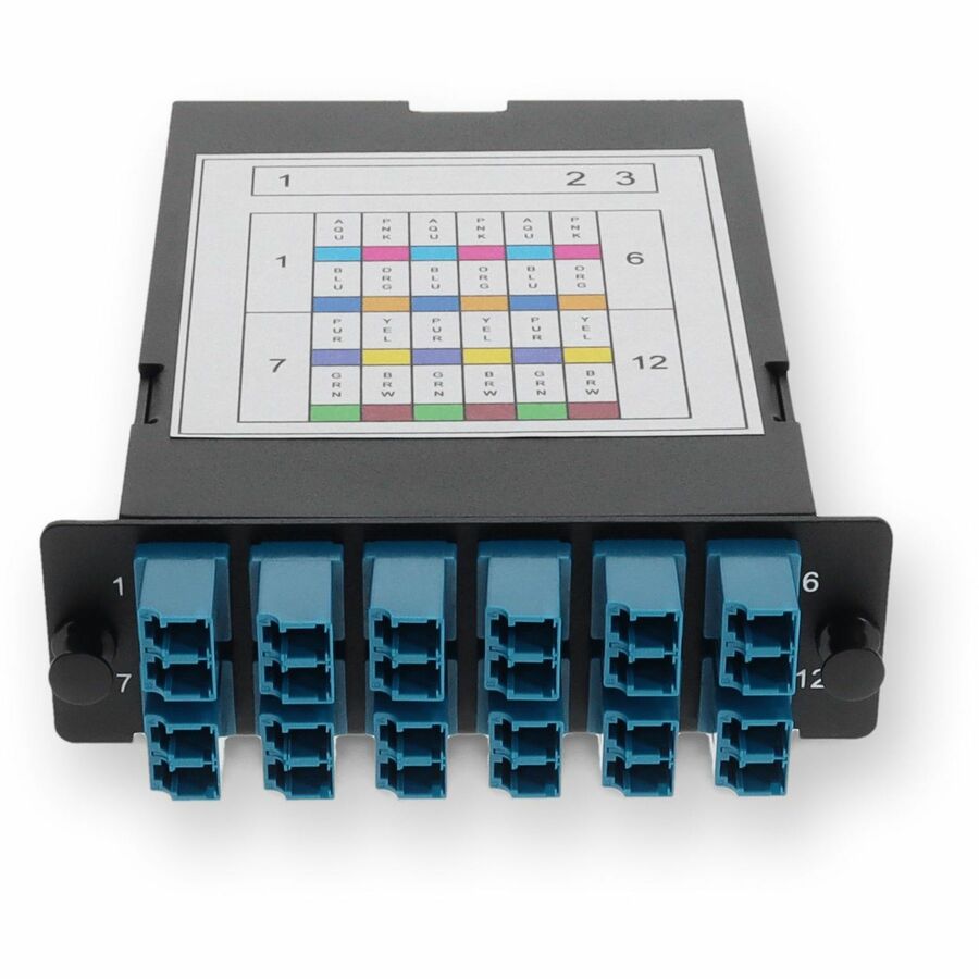 AddOn 4-Bay Cassette 3x 12-Fiber MPO In, 12 LC Duplex Out, Single-mode Duplex OS2