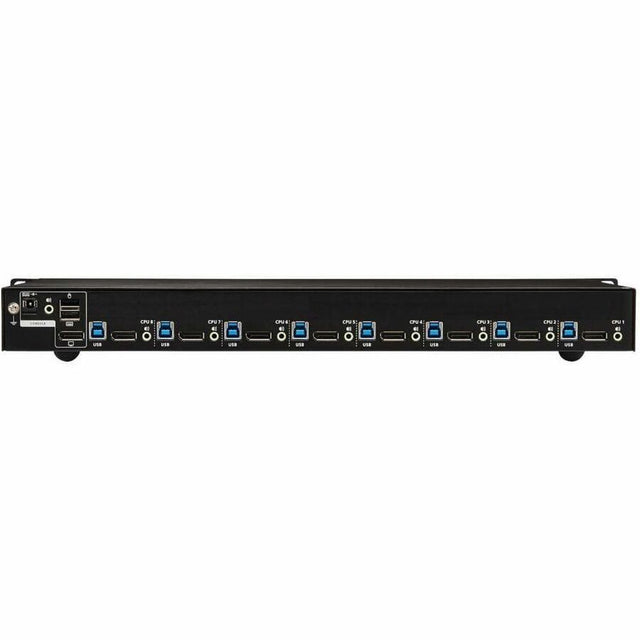 Eaton Tripp Lite Series 8-Port DisplayPort/USB KVM Switch with Audio/Video and USB Peripheral Sharing, 4K 60 Hz, 1U Rack-Mount, TAA