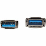 Eaton Tripp Lite Series USB 3.2 Gen 1 CL3-Rated Fiber Active Optical Cable (AOC) - Extension/Repeater, A M/F, Black, 20 m (65 ft.)