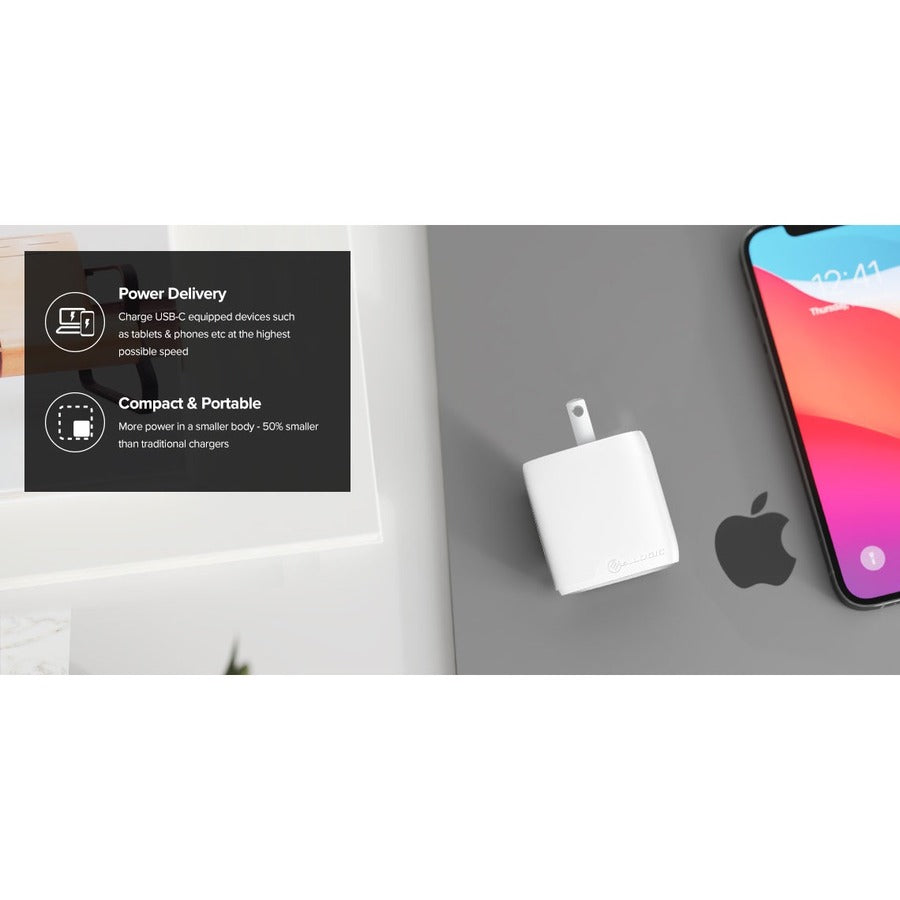 Alogic 1X20 Rapid Power 20W USB-C Compact Wall Charger