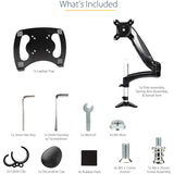 StarTech.com Desk Mount Laptop Arm, Full Motion Articulating Arm/Stand for Laptop or 34" (17.6lb/8kg) Monitor, VESA Mount Laptop Tray