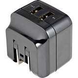 StarTech.com 2 Port USB Wall Charger, 17W Wall Charger Hub (2.4A & 1A port), Dual USB-A Power Adapter, Portable Charger for Phones/Tablets