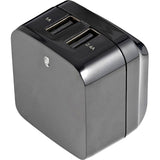 StarTech.com 2 Port USB Wall Charger, 17W Wall Charger Hub (2.4A & 1A port), Dual USB-A Power Adapter, Portable Charger for Phones/Tablets