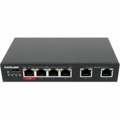 Intellinet 6-Port Fast Ethernet Switch with 4 PoE Ports (1 x High-Power PoE)
