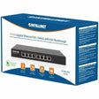 Intellinet PoE-Powered 8-Port Gigabit Ethernet PoE+ Switch with PoE Passthrough