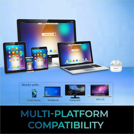 Adesso Xtream T2 Bluetooth Wireless Earbuds with ANC and Built-in Microphone