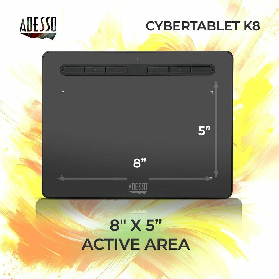 8X5 WIDE SCREEN GRAPHIC TABLET