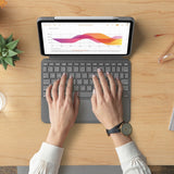 Logitech Combo Touch Keyboard/Cover Case Apple iPad Air (4th Generation), iPad Air (5th Generation) Tablet - Oxford Gray