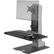 HAT Winston-E Sit-Stand Single Monitor Mount w/ Compact Worksurface