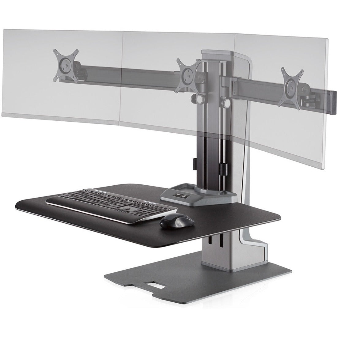 HAT Winston-E Sit-Stand Triple Monitor Mount