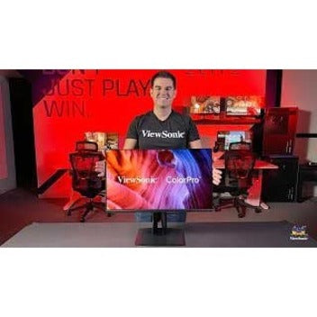 ViewSonic VP2756-2K 27 Inch IPS 1440p Ergonomic Monitor with Ultra-Thin Bezels, Color Accuracy, Pantone Validated, 60W USB C