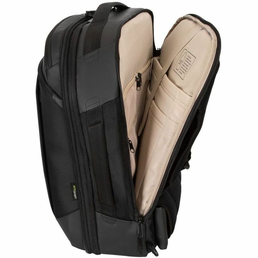 Targus Mobile Tech Traveler EcoSmart TBB612GL Carrying Case (Backpack) for 15.6" Notebook - Black