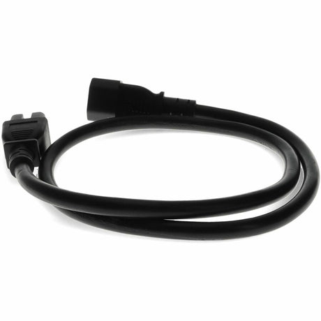 AddOn 6ft C14 to C15 14AWG 15A Black 100-250V Power Cable