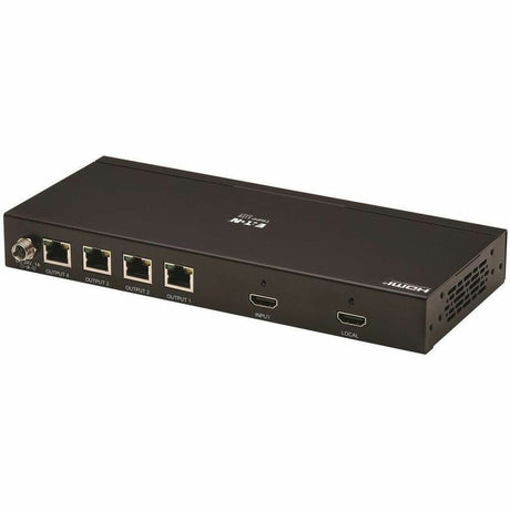 Eaton Tripp Lite Series 4-Port HDMI over Cat6 Extender Kit, Splitter/3x Pigtail Receivers - 4K 60 Hz, HDR, 4:4:4, PoC, 230 ft. (70.1 m), TAA