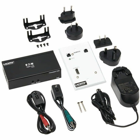 Eaton Tripp Lite Series HDMI over Cat6 Extender Kit, Box Transmitter/Wall Plate Receiver, 4K 60 Hz, 4:4:4, IR, PoC, HDR, HDCP 2.2, 230 ft., TAA