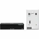 Eaton Tripp Lite Series HDMI over Cat6 Extender Kit, Box Transmitter/Wall Plate Receiver, 4K 60 Hz, 4:4:4, IR, PoC, HDR, HDCP 2.2, 230 ft., TAA