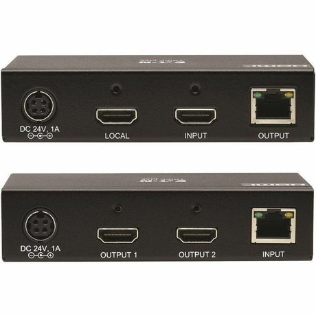 Eaton Tripp Lite Series 2-Port HDMI over Cat6 Extender Kit, Transmitter/Receiver - 4K 60 Hz, HDR, 4:4:4, PoC, 230 ft. (70.1 m), TAA