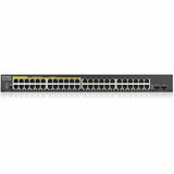 ZYXEL GS1900-48HPv2 24-Port Gigabit Smart Managed PoE Switch | 24 PoE+ Ports at 170W with 2 SFP Uplinks