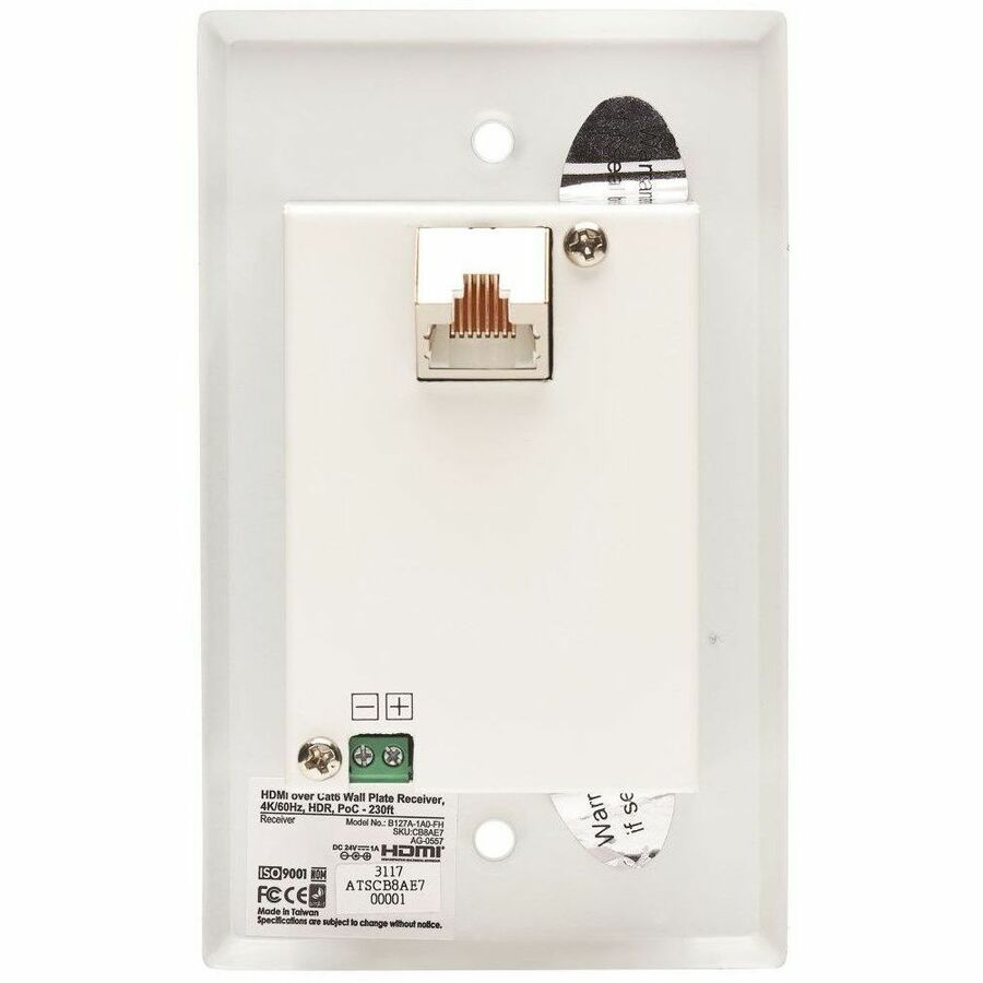 HDMI OVER CAT6 RECEIVER 1PORT