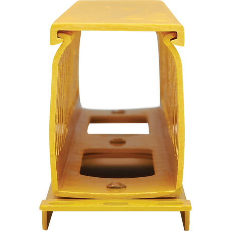 Eaton Tripp Lite Series Horizontal Cable Manager - Finger Duct with Cover, Yellow, 1U