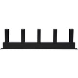 Eaton Tripp Lite Series Horizontal Cable Manager - Metal Rings, Black, 1U