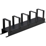 Eaton Tripp Lite Series Horizontal Cable Manager - Metal Rings, Black, 2U