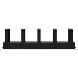Eaton Tripp Lite Series Horizontal Cable Manager - Metal Rings, Black, 2U