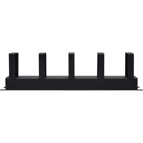 Eaton Tripp Lite Series Horizontal Cable Manager - Metal Rings, Black, 2U