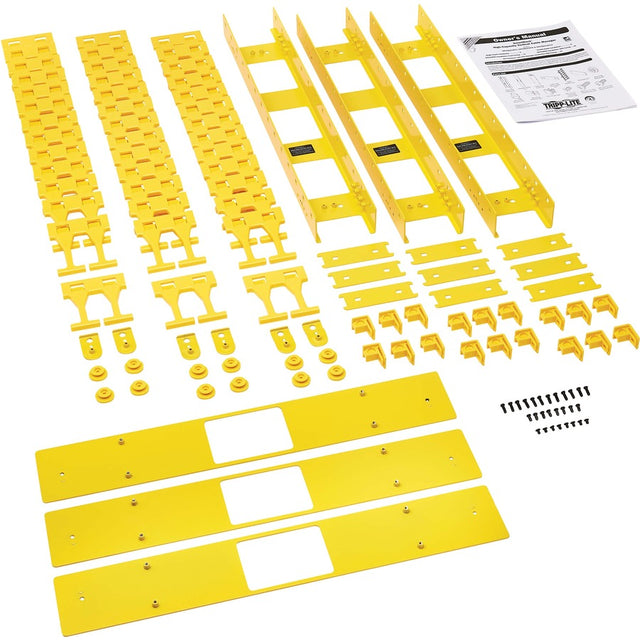 VERTICAL CABLE MANAGER YELLOW