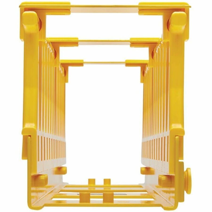 Eaton Tripp Lite Series High-Capacity Vertical Cable Manager - Double Finger Duct, Yellow, 6 ft. (1.8 m)