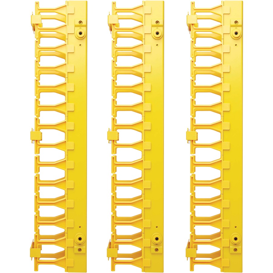 VERTICAL CABLE MANAGER YELLOW