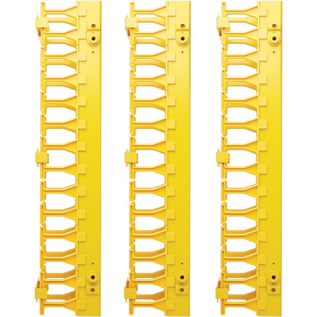 VERTICAL CABLE MANAGER YELLOW