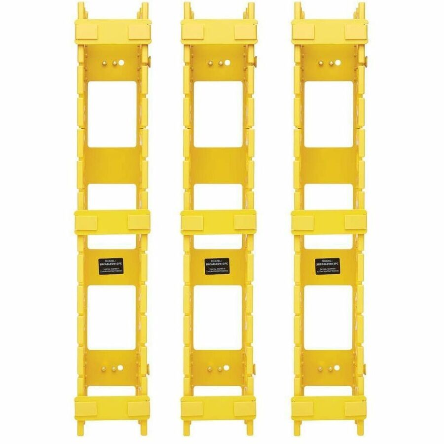 Eaton Tripp Lite Series High-Capacity Vertical Cable Manager - Double Finger Duct, Yellow, 6 ft. (1.8 m)
