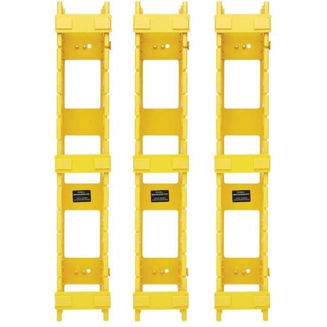 Eaton Tripp Lite Series High-Capacity Vertical Cable Manager - Double Finger Duct, Yellow, 6 ft. (1.8 m)