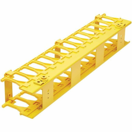 Eaton Tripp Lite Series High-Capacity Vertical Cable Manager - Double Finger Duct, Yellow, 6 ft. (1.8 m)
