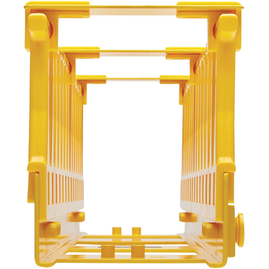 VERTICAL CABLE MANAGER YELLOW