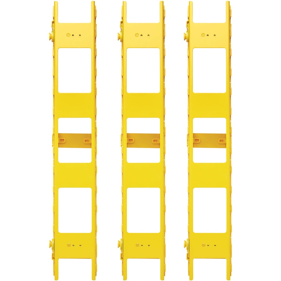 VERTICAL CABLE MANAGER YELLOW