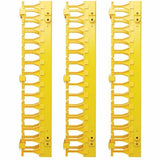 Eaton Tripp Lite Series High-Capacity Vertical Cable Manager - Double Finger Duct, Yellow, 6 ft. (1.8 m)